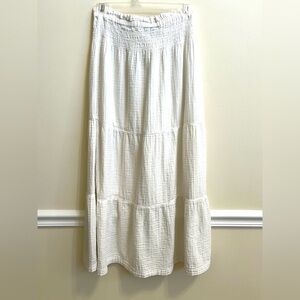 GAP White Gauze Maxi Skirt Small